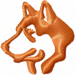 Dogs Embroidery Design 4